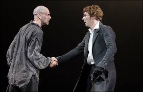 This is them just BEFORE the match. Referee out of picture saying "We want a good clean fight"